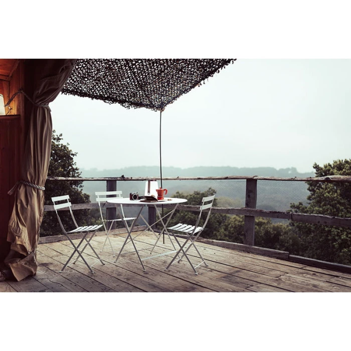 Chaise De Jardin Pliante FERMOB Bistro Métal - Blanc 4 Chaise De Jardin Pliante FERMOB Bistro Métal - Blanc – Image 2