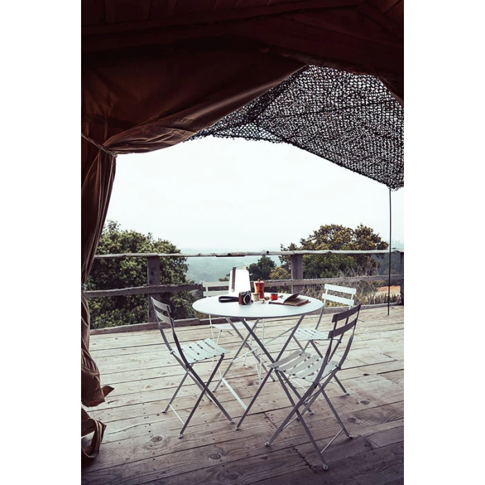 Chaise De Jardin Pliante FERMOB Bistro Métal - Blanc 5 Chaise De Jardin Pliante FERMOB Bistro Métal - Blanc – Image 3