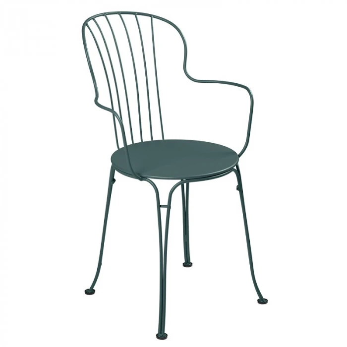 Fauteuil De Jardin Empilable FERMOB Opéra + - Gris Orage 3 Fauteuil De Jardin Empilable FERMOB Opéra + - Gris Orage