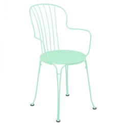 Fauteuil De Jardin Empilable FERMOB Opéra + - Vert Opaline