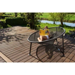 Grand Fauteuil Hamac Fatboy Netorious - Anthracite -Tabouret Shop 105376 grand fauteuil hamac fatboy netorious anthracite ambiance 2