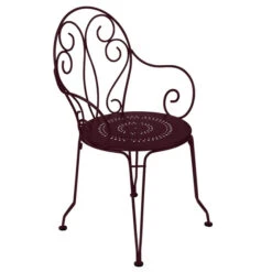 Fauteuil De Jardin Empilable FERMOB Montmartre - Cerise Noire