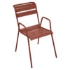 Fauteuil De Jardin Empilable FERMOB Monceau - Ocre Rouge -Tabouret Shop 480320 fauteuil jardin empilable fermob monceau ocre rouge