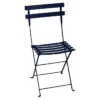 Chaise De Jardin Pliante FERMOB Bistro Métal - Bleu Abysse -Tabouret Shop bistro chaise m tal bleu abysse 1