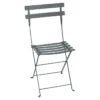 Chaise De Jardin Pliante FERMOB Bistro Métal - Gris Orage -Tabouret Shop bistro chaise m tal gris orage 1