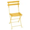 Chaise De Jardin Pliante FERMOB Bistro Métal - Miel -Tabouret Shop bistro chaise m tal miel 1
