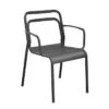 Fauteuil De Jardin PROLOISIRS Eos - Graphite 2 Fauteuil De Jardin PROLOISIRS Eos - Graphite -Tabouret Shop fauteuil eos graphite proloisirs empilable studio 1 1