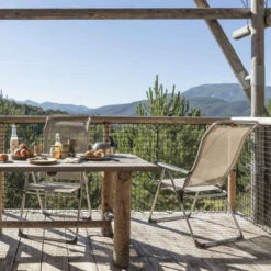 Fauteuil De Jardin LAFUMA Alu Cham Batyline Iso - Seigle -Tabouret Shop fauteuil jardin lafuma alu cham batyline iso seigle 3 min