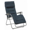 Fauteuil Relax Pliant LAFUMA Futura BeComfort - Bleu Encre -Tabouret Shop futura bleu encre 2020 reduit min 1