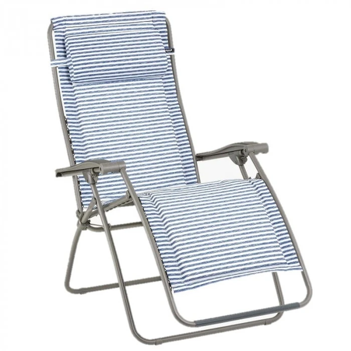 Fauteuil Relax Pliant LAFUMA RSX Clip Polycoton - Marine 3 Fauteuil Relax Pliant LAFUMA RSX Clip Polycoton - Marine