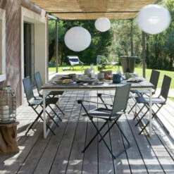 Fauteuil De Jardin LAFUMA Anytime Batyline Duo - Obsidian -Tabouret Shop lfm2640.6897 fauteuil jardin lafuma anytime batyline duo obsidian ambiance