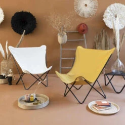 Fauteuil Pliant LAFUMA Pop Up XL Airlon - Curry 9 Fauteuil Pliant LAFUMA Pop Up XL Airlon - Curry -Tabouret Shop lfm2777.7234 fauteuil relax pliant lafuma pop up xl curry ambiance interieur