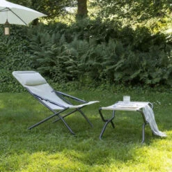 Bain De Soleil LAFUMA Transabed Batyline Iso - Seigle -Tabouret Shop lfm2863.8548 bain soleil lafuma transabed batyline iso seigle ambiance 2