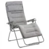 Fauteuil Relax Pliant LAFUMA Futura BeComfort XL - Argent -Tabouret Shop lfm3131.8901 fauteuil relax pliant lafuma futura becomfort xl argent