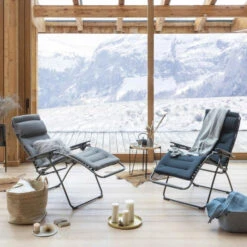 Fauteuil Relax Pliant LAFUMA Futura BeComfort XL - Argent 9 Fauteuil Relax Pliant LAFUMA Futura BeComfort XL - Argent -Tabouret Shop lfm3131.8901 fauteuil relax pliant lafuma futura becomfort xl argent ambiance 3