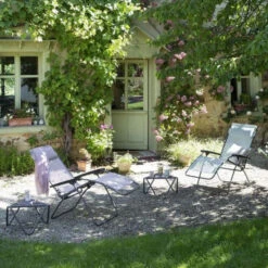 Fauteuil Relax Pliant LAFUMA R Clip Batyline Iso - Magnolia -Tabouret Shop lfm4020 fauteuil relax pliant lafuma r clip ambiance min