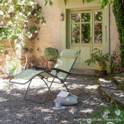 Fauteuil Relax Pliant LAFUMA R Clip Batyline Iso - Étamine 8 Fauteuil Relax Pliant LAFUMA R Clip Batyline Iso - Étamine -Tabouret Shop lfm4020.9267 fauteuil relax pliant lafuma r clip etamine ambiance