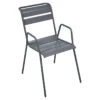 Fauteuil De Jardin Empilable FERMOB Monceau - Carbone