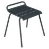 Tabouret De Jardin Empilable FERMOB Monceau - Carbone -Tabouret Shop monceau tabouret carbone