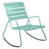 Rocking Chair FERMOB Monceau - Lagune -Tabouret Shop rocking chair monceau fermob bleu lagune 1
